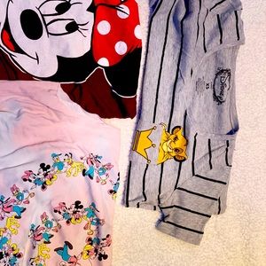 Disney bundle Tshirts and long sleeve